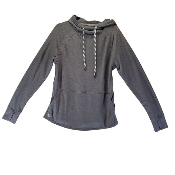 Title Nine Top Womens Size Small Gray Pullover Sweatshirt Athletic Hoodie - Picture 1 of 9